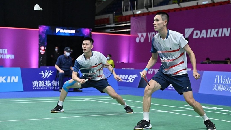 Ganda putra kembar asal Chinese Taipei, Lee Fang Chih/Lee Fang Jen