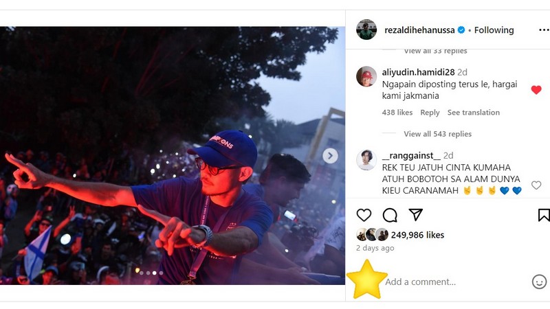 Postingan Rezaldi Hehanussa Bikin Oknum Jakmania Gerah