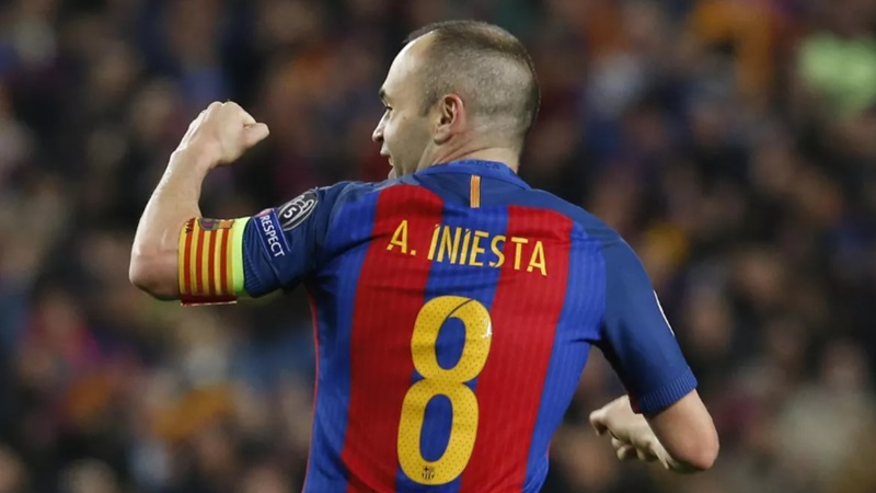 Gelandang Andres Iniesta saat berseragam Barcelona.