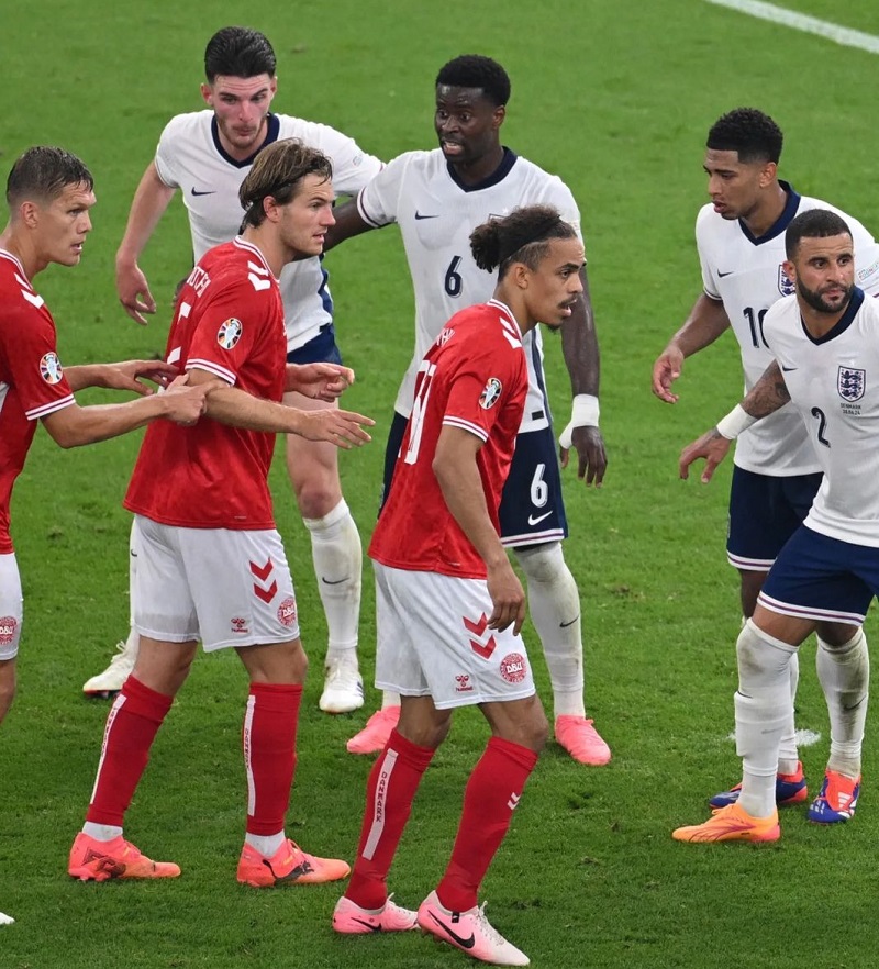Fakta Pertandingan Denmark vs Inggris