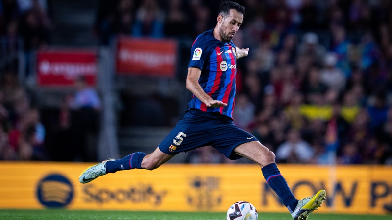 Gelandang Sergio Busquets saat masih berseragam Barcelona.