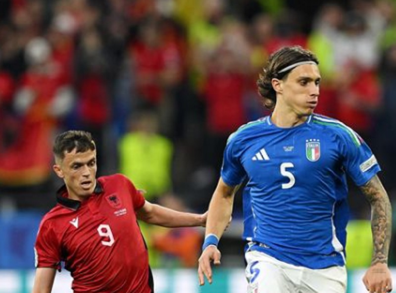 Riccardo Calaviori tampil lawan Albania