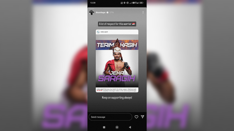 Thom Haye dukung Jeka Saragih