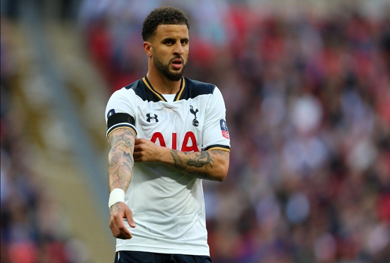 Kyle Walker saat masih di Tottenham Hotspur.