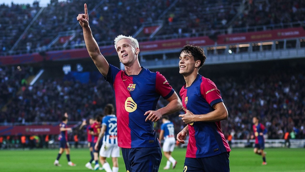 Hasil Pertandingan Barcelona vs Espanyol di Liga Spanyol - Dani Olmo Menggila, Menang 3-1