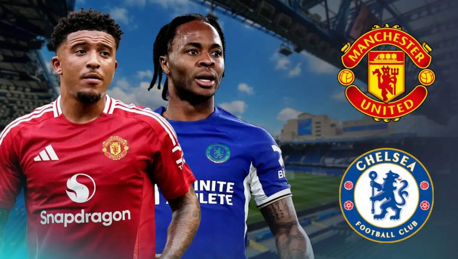 Manchester United Terima Tawaran Chelsea Tukar Jadon Sancho dengan Raheem Sterling