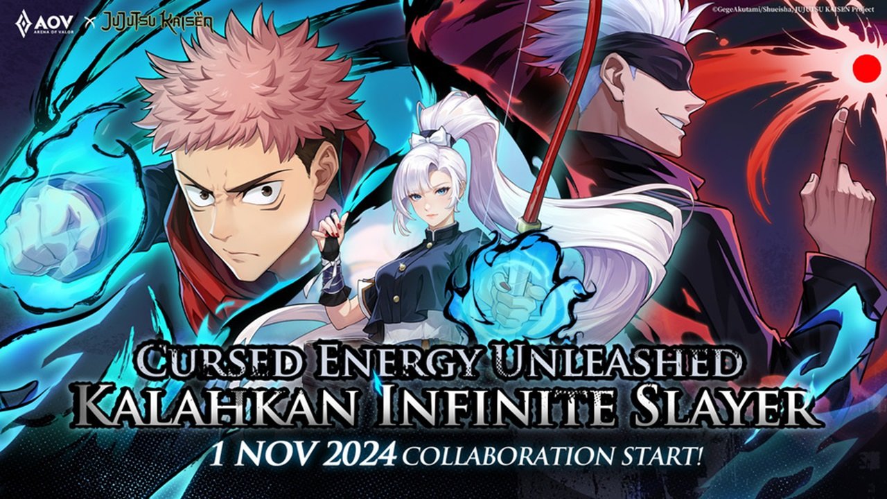 Kolaborasi Arena of Valor × Jujutsu Kaisen Hadirkan Skin Ikonik Yuji Itadori dan Satoru Gojo!