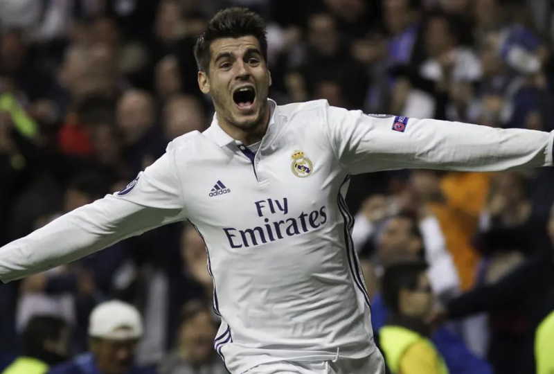 Alvaro Morata saat masih berada di Real Madrid
