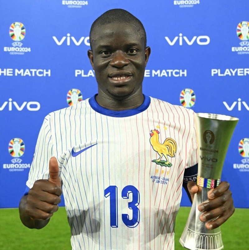 N Golo Kante Man of The Match Austria vs Prancis
