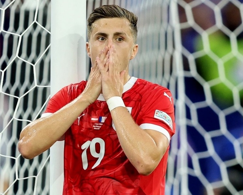 Max Wober pemain Austria Pertama cetak gol bunuh diri di Euro 2024