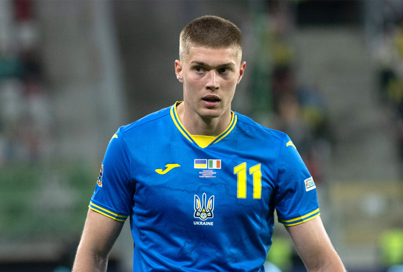 Artem Dovbyk, striker Timnas Ukraina.