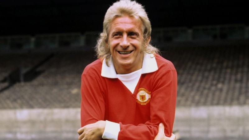 Denis Law saat masih bermain di Manchester United.
