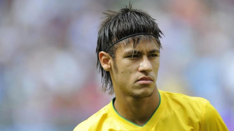 Neymar Jr saat bermain untuk Timnas Brasil di Olimpiade 2012.
