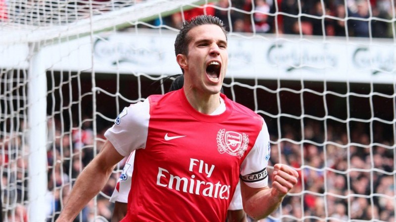 Robin van Persie saat masih bermain di Arsenal.