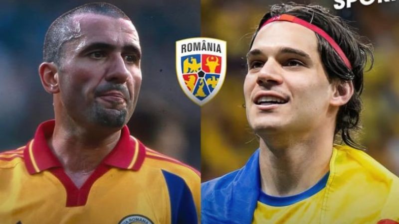 Gheorghe Hagi dan Ianis Hagi - Romania