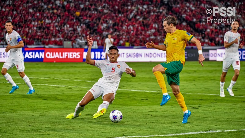 Momen laga Timnas Indonesia vs Australia