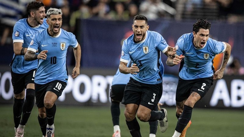 Selebrasi Uruguay