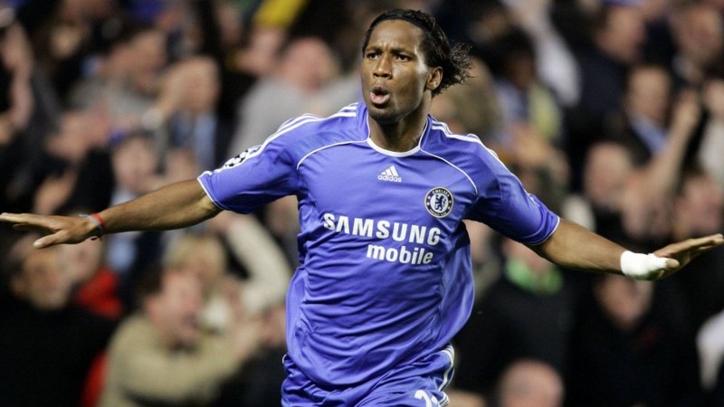 Didier Drogba saat masih bermain di Chelsea.