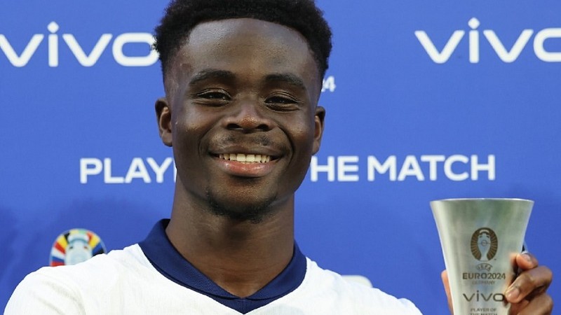 Pemain terbaik Bukayo Saka