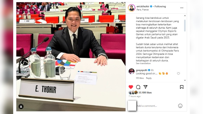 Erick Thohir dipuji Greysia Polii