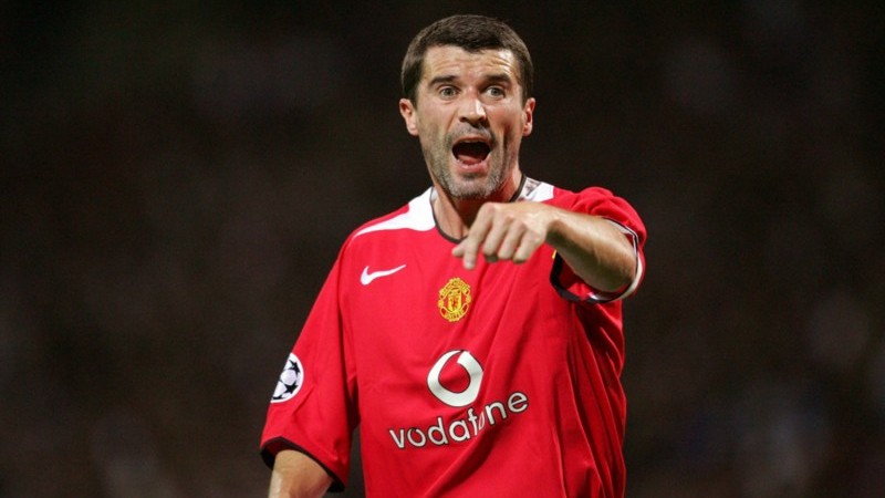 Roy Keane saat masih bermain di Manchester United.