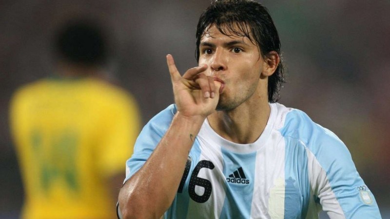 Sergio Aguero bersama Timnas Argentina di Olimpiade 2008