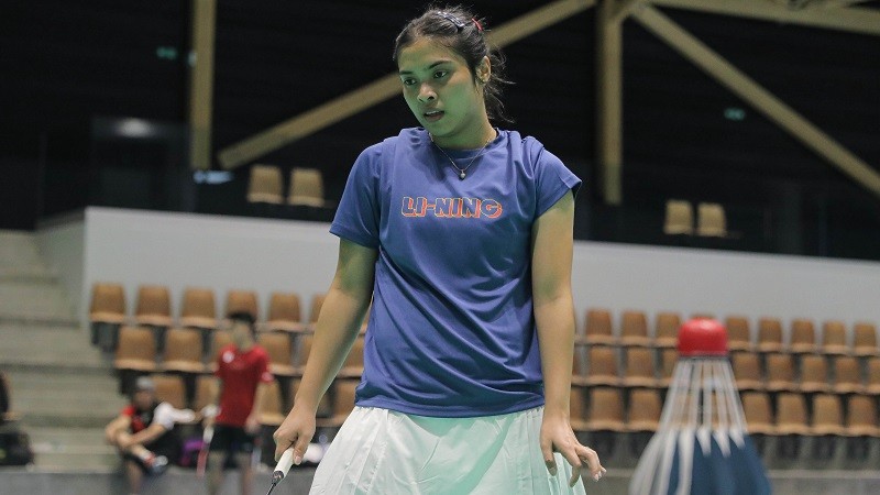 Gregoria Mariska Tunjung saat pelatihan di Chambly jelang Olimpiade Paris 2024
