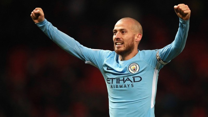 David Silva saat masih bermain di Man City.