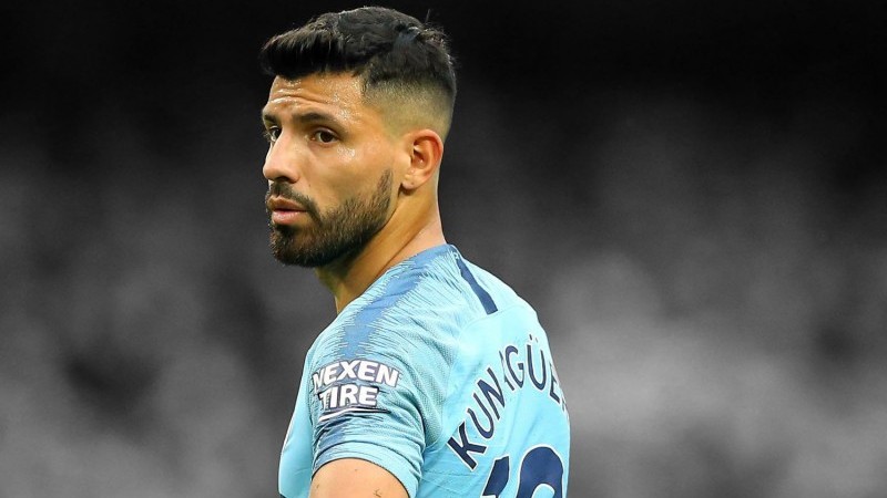 Sergio Aguero saat masih bermain di Man City.