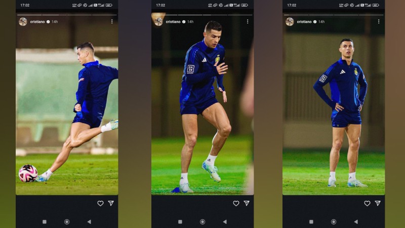 Cristiano Ronaldo latihan