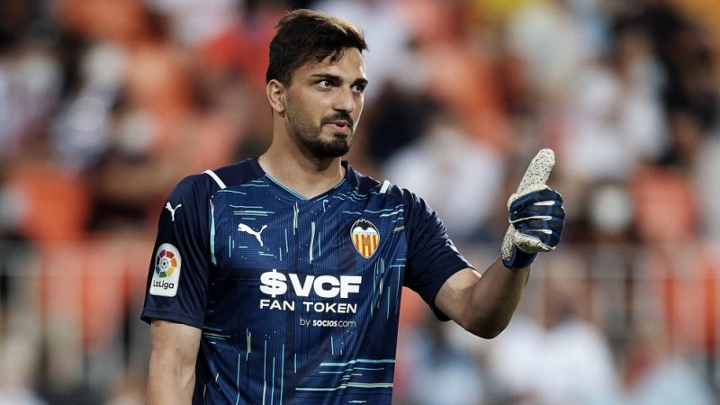 Kiper utama Timnas Geogria dan Valencia, Giorgi Mamardashvili