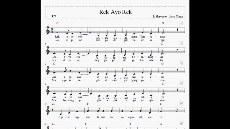 Rek Ayo Rek lirik