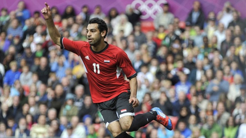 Mohamed Salah bersama Timnas Mesir di Olimpiade 2012.
