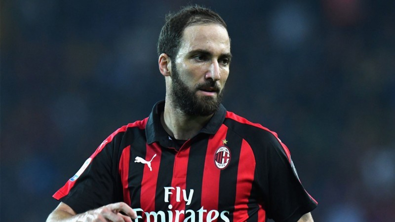 Gonzalo Higuain saat masih di AC Milan