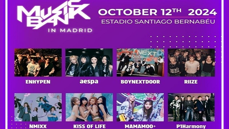 Line up Music Bank in Madrid
