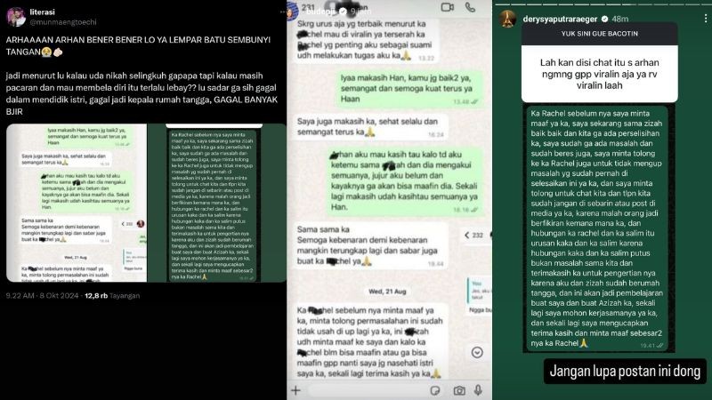 Pratama Arhan Minta Rachel Vennya Tak Viralkan Isu Selingkuh Azizah Salsha