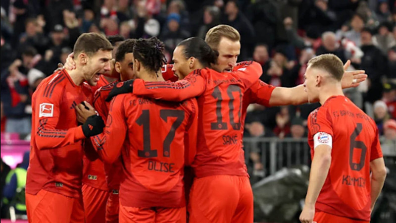 Selebrasi pemain Bayern Munchen