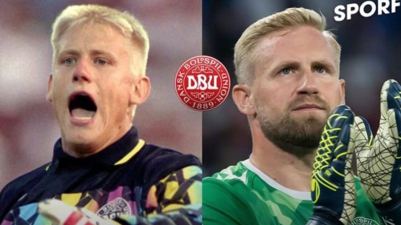 Peter Schmeichel dan Kasper Schmeichel - Denmark