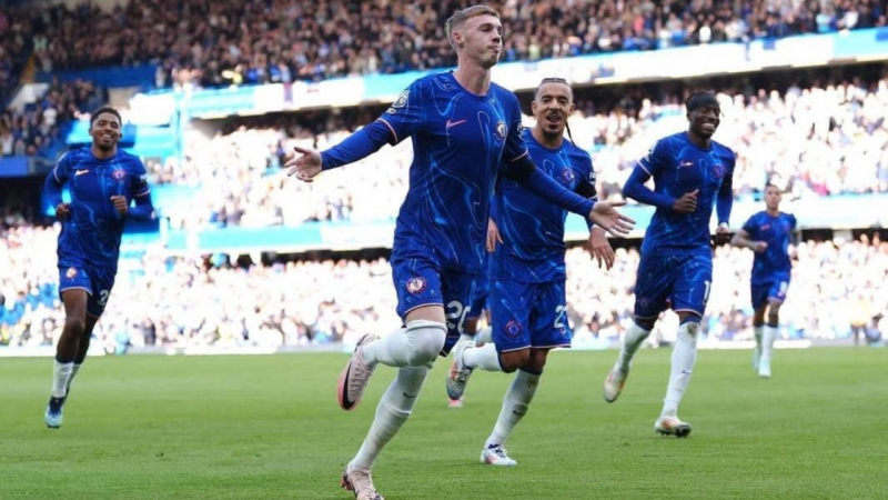 Selebrasi Cole Palmer di laga Chelsea vs Brighton