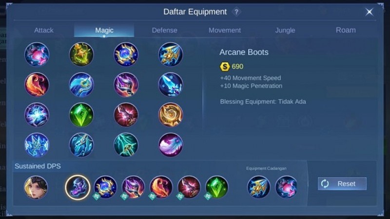 Build Item Hero Mobile Legends Lunox