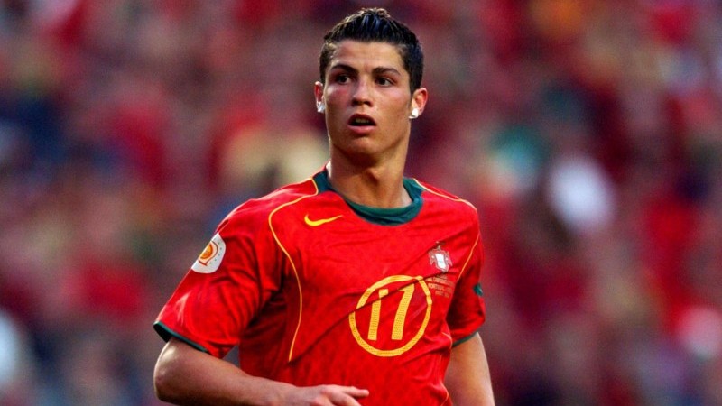 Cristiano Ronaldo di Timnas Portugal dalam Olimpiade 2008.