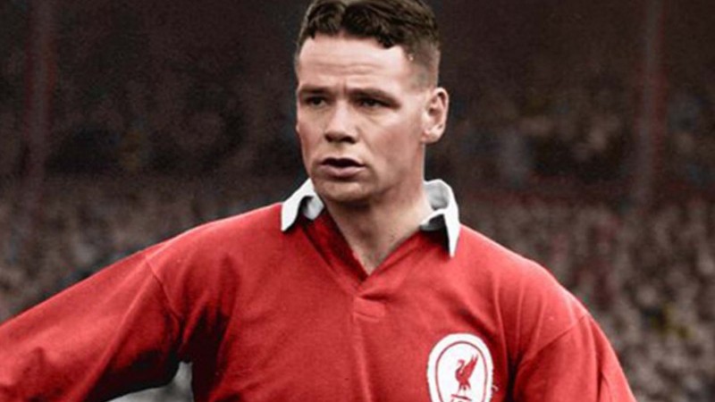 Billy Liddell saat masih bermain di Liverpool.