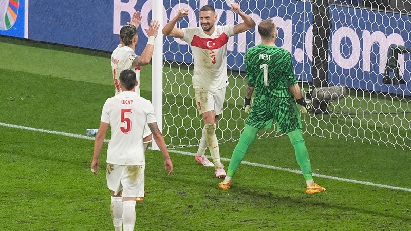 Selebrasi pemain Turki