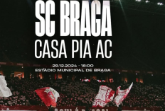 Head to Head Braga vs Casa Pia di Liga Portugal 2024/25 - Os Arsenalistas Lebih Perkasa!