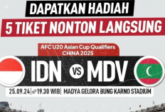 Tiket Gratis Timnas Indonesia U-20 vs Maladewa dari PSSI, Begini Cara Dapatkannya!