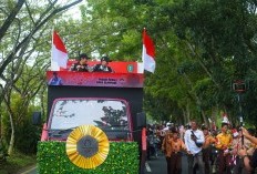 Meriah, Aice dan Warga Antusias Sambut Pahlawan Olimpiade dari Pontianak Veddriq Leonardo
