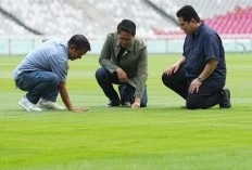 Tinjau Kondisi Stadion SUGBK Jelang Timnas Indonesia vs Jepang, Erick Thohir Kagum