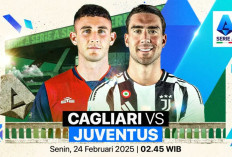Tempat Menonton Cagliari vs Juventus di Liga Italia 2024/25