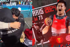 Detik-detik Nurul Akmal Peluk Gemas Rizki Juniansyah Seusai Raih Emas Olimpiade Paris 2024