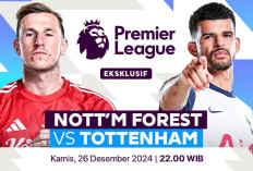 Tempat Menonton Nottingham Forest vs Tottenham di Liga Inggris 2024/25 Boxing Day